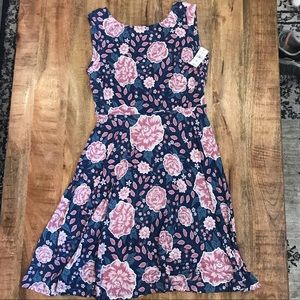 Floral jersey dress